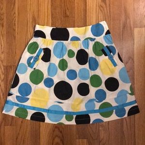Paper Doll colored polka dot skirt